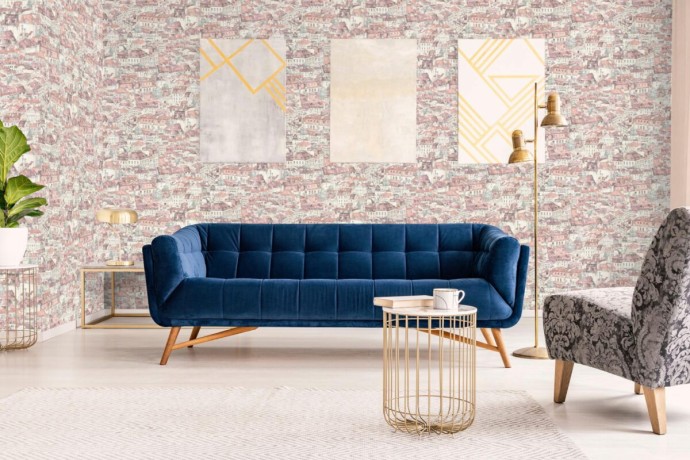 R102107 Обои Grandeco (GRANGE) (1*6) 10,05х1,06  винил на флизелине